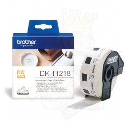 Etykiety Brother DK-11218, okrągłe, średnica 24mm